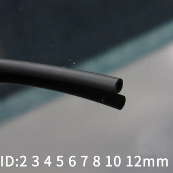 1 метр Черного шланга из фтористой резины ID 2 3 4 5 6 7 8 10 12 мм Термостойкая трубка для защиты от коррозии