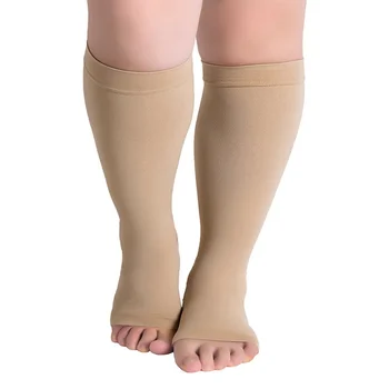 1 пара Женских и Мужских Удобных Чулок с поддержкой ниже колена, Компрессионный Носок для ног с варикозным расширением вен
