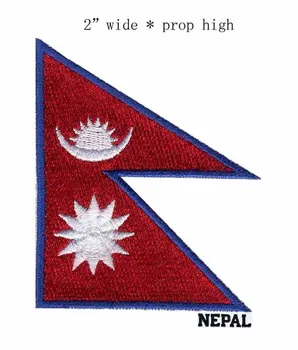 100% нашивка с непальским вышитым флагом, 2 