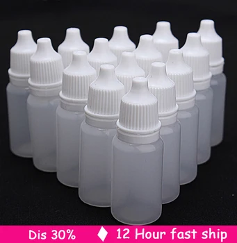 100ШТ 5 мл/10 мл/15 мл Пустых пластиковых Бутылок-капельниц для жидкости для глаз, Капельницы для многоразового использования
