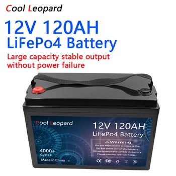 12V 120Ah Lifepo4 Аккумуляторная Батарея Литий-железо-Фосфатные Батареи Глубокого Цикла для лодочного мотора с инвертором Гольф-Кары RV Campers