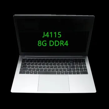 15,6 Дюймов 8 ГБ оперативной памяти DDR4 128 Г 256 Г 512 Г 1 Т SSD Windows 10 Ноутбук Процессор Intel Celeron J4115 Полноразмерная Клавиатура Студенческий Ноутбук