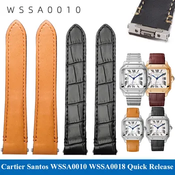 19 мм 21 мм Быстроразъемный Дизайнерский Ремешок для Часов для Нового Cartier Santos WSSA0010 WSSA0018 Среднего Большого Размера Сменный Ремешок для Часов