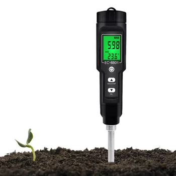 2 В 1 EC Тестер температуры почвы измеритель влажности света солнечного света набор для тестирования почвы для наружных комнатных растений