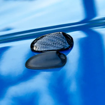 2 шт. Защитная крышка сопла стеклоочистителя из настоящего углеродного волокна, внешние аксессуары для стайлинга автомобилей MINI COOPER F54 CLUBMAN F55 F56 F60