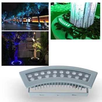 2 шт. светодиодный светильник для дерева 18 Вт проекционная лампа открытый водонепроницаемый ip65 ac85-265v пейзаж сад газон озеленение дерево лампа dc12v/24 В
