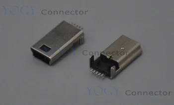 (20 шт./лот) 12 мм 5pin SMT Мини-штекерные USB-разъемы, обычно используемые в кабеле передачи данных