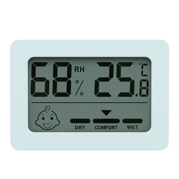 -20 ℃ ~ 60 ℃ Домашний измеритель температуры и влажности в помещении Электронный измеритель температуры и влажности с кронштейном