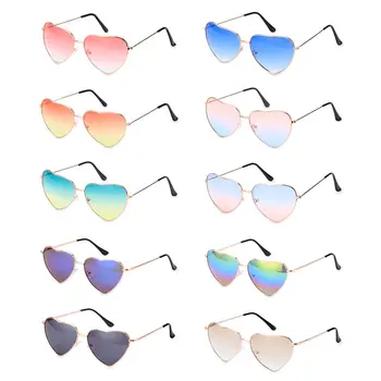 2023 Винтажные Солнцезащитные очки с сердечками, Женские Брендовые Дизайнерские солнцезащитные очки с градиентом ярких Цветов, Уличные очки для Вечеринок, Oculos De Sol