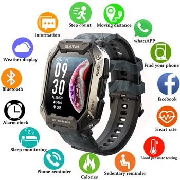 2023 Новые Спортивные Смарт-часы Для Плавания, Мужские умные часы, глубина 50 м, IP68, водонепроницаемые фитнес-часы, Bluetooth Для Android ios, умные часы Для Мужчин