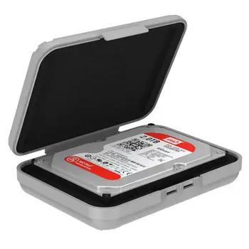 3,5-дюймовый жесткий диск Box Bag Case Переносная сумка для жесткого диска для внешнего портативного жесткого диска Hdd Box Case Защита для хранения Черный/синий