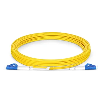 3 м (10 футов) LC UPC-LC UPC Двухшпиндельный OS2 Однорежимный ПВХ (OFNR) 2,0 мм волоконно-оптический соединительный кабель