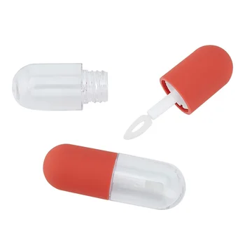 4,5 мл Мини-Тюбик блеска для губ С палочкой Пластиковый Маленький Прозрачный контейнер для упаковки блеска для губ DIY Круглая бутылка для наполнения блеском для губ 50 шт.