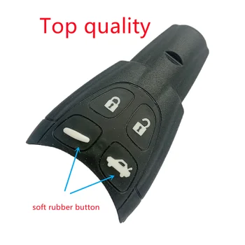 4 Кнопки Smart Car Key Shell для SAAB 9-3 93 9.3 9-5 95 9.5 2003-2011 Сменный автомобильный брелок для дистанционного управления без ключа