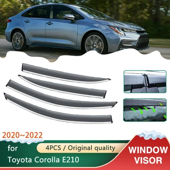 4x Автомобильные Козырьки на Окна для Toyota Corolla E210 GR Altis Седан 2020 2021 2022 Аксессуары Тенты Солнцезащитные Дождевики Защитный Дефлектор