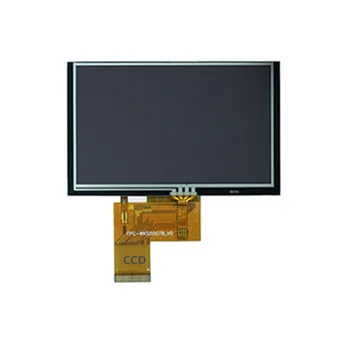 5-дюймовый IPS-резистивный сенсорный экран высокой четкости с высокой яркостью, разрешение 800x480, яркость 500, четырехпроводной резистивный сенсорный экран