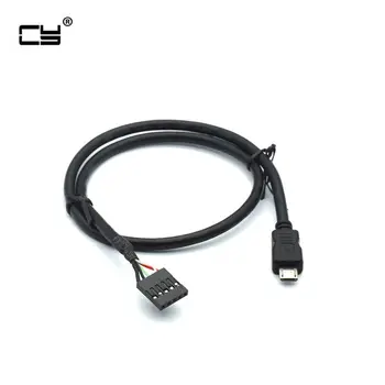 50 см 5-контактный разъем материнской платы к разъему Micro-USB-адаптера Dupont Extender Cable (5Pin/Micro-USB)