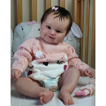 50 см Мягкая силиконовая кукла для новорожденных девочек Мэдди, мягкая 3D кожа, Многослойная роспись Видимых вен