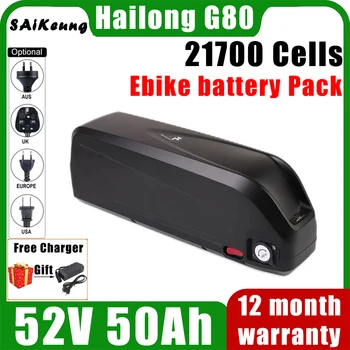 52V 20ah 30ah 35ah 40ah 50ah 60ah Elektrische Ebike Batterij Hailong Batterij 2000W High Power Fiets 21700 Литиевая батарея