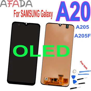 AAA + OLED для Samsung A20 ЖК-дисплей с сенсорным экраном в сборе A205 A205F SM-A205F A205FN ЖК-дисплей с сенсорным экраном в сборе