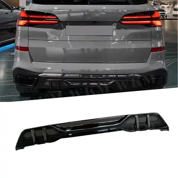 ABS Carbon Look Автомобильный Диффузор Заднего Бампера Для Губ BMW X5 G05 M Sport 2019 Обвес Багажника Сплиттер Спойлер Фартук Пластина Из Углеродного Волокна