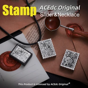 ACEdc Штамп Магнитный Нажимной Слайдер Ожерелье Подвеска EDC Спиннер-Непоседа Металлические Игрушки Для Снятия стресса