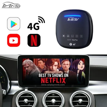 Android 10 НОВЫЙ MMB CarPlay AI Box Универсальный MMB Box CarPlay MMB Joyeauto 4 ГБ + 64 ГБ для YouTube Netflix