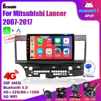 Android Автомобильный Радиоприемник для Mitsubishi Lancer 2 10 CY 2007-2017 Мультимедийный Видеоплеер 2din Навигация Стерео Carplay Аудио Головное устройство