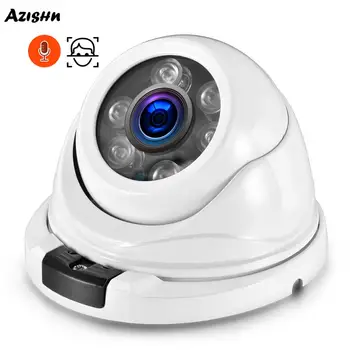 AZISHN AZ-IP335-02A 5-мегапиксельная Аудио-Купольная IP-камера SONY IMX335 с объективом 2,8 мм, Распознавание лиц, Наружное Металлическое Наблюдение 48 В POE