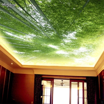 beibehang 3d стерео бесшовная нетканая большая фреска спальня гостиная потолок потолочные обои обои woods papel de parede