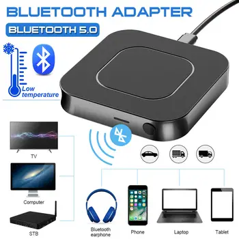 Bluetooth 5,0 Аудиоприемник Передатчик 2 IN1 RCA Стерео Музыка Беспроводной Аудио 3,5 мм AUX Адаптер Для Автомобильного телевизора Компьютера Ноутбука