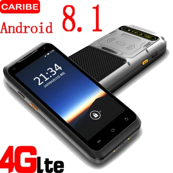 CARIBE Android 8.1 Сканирующее устройство RFID-считыватель инвентаря Logsitic Сканер штрих-кода КПК для супермаркета с экраном 5,5 дюйма