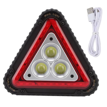 COB Work Light Треугольник Многофункциональный Предупреждающий Красный Прожектор USB Зарядка Ремонт автомобиля Прожектор для аварийной ситуации