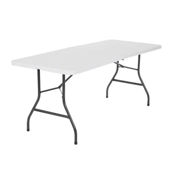 Cosco 6-футовый складной стол в белую крапинку, складной стол для кемпинга, складной стол