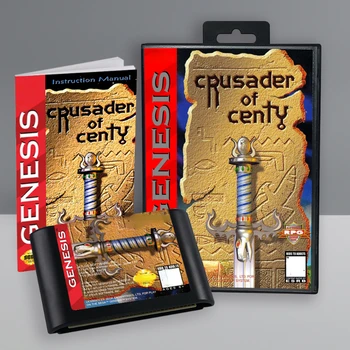 Crusader of Centy Battery Save 16 Битная Игровая карта MD с Коробкой Инструкций для Картриджа игровой консоли Sega Megadrive Genesis