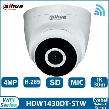Dahua IPC-HDW1430DT-STW 4-мегапиксельная ИК-Сетевая WiFi-камера с фиксированным фокусным расстоянием для Глазного Яблока, IP-камера для защиты безопасности Умного Дома, Микрофон, CCTV IP67
