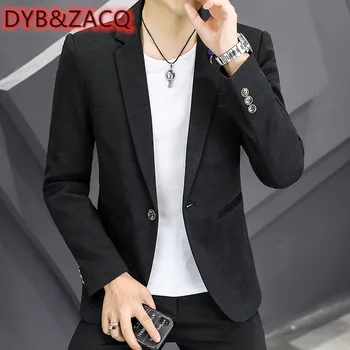 DYB & ZACQ / Новые весенне-осенние костюмы, мужской молодежный приталенный маленький костюм, официальное пальто в стиле 