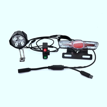 Ebike для передних и задних фонарей Bafang BBS01 BBS02 BBSHD со средним приводом, Вспомогательный звуковой сигнал/Поворотный/Поворотный фонарь