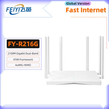 FEIYI Wifi Маршрутизатор AC2100, Усилители 5 ГГц, Подключение к сети в одно касание, Сетчатый маршрутизатор, Повторитель сигнала + Диагностика repetidor WiFi