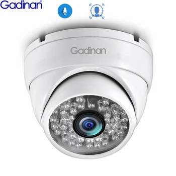 Gadinan Аудио IP Камера 4MP 3MP 1080P H.265 H.264 Антивандальная Металлическая Купольная Камера Наружного Наблюдения в помещении 48V PoE CCTV
