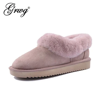 GRWG/ Зимние ботинки из 100% натуральной овчины; женские Зимние ботинки наивысшего качества в Австралии; Зимние ботинки для женщин; теплые Botas Mujer