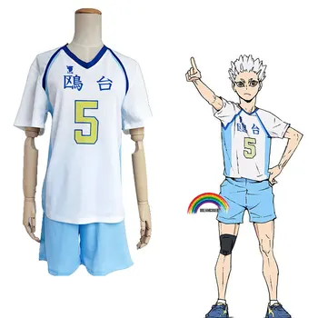 Haikyuu!! волейбольный костюм Kamomedai High Korai Hoshiumi Косплей Костюм Всех Размеров Hoshiumi Спортивная одежда Трикотажные изделия Униформа