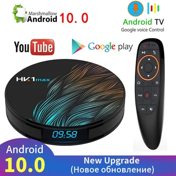 HK1 MAX Smart TV Box Android 10,0 RK3318 4 ГБ ОЗУ 128 ГБ ПЗУ 4k WiFi Медиаплеер Android 10 TV BOX Youtube телеприставка 4G 32G 64G