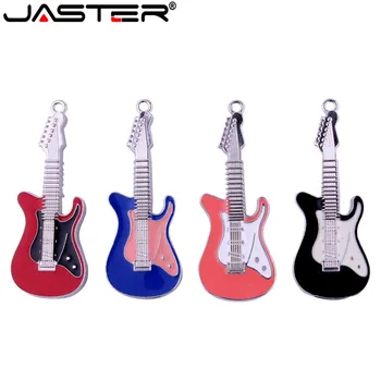 JASTER металлическая гитара usb флэш-накопитель ручка-накопитель музыкальные гитары модель memory Stick флешка 4 ГБ 8 Г 16 ГБ 32 ГБ 64 ГБ u диск подарок