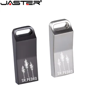 JASTER Металлический брелок USB 2,0 Флэш-накопитель 128 ГБ 64 ГБ 32 ГБ 16 Г Ручка-Накопитель Флешка Флэш-накопитель Memory Stick Специальный деловой подарок
