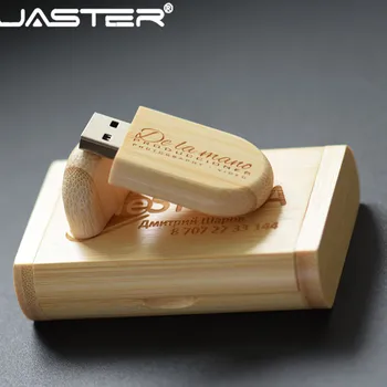 JASTER фотография подарок USB 2.0 флэш-накопитель (бесплатный пользовательский логотип) деревянный USB + коробка флэш-накопитель 4 ГБ/8 ГБ/16 ГБ/32 ГБ/64 ГБ бесплатная доставка