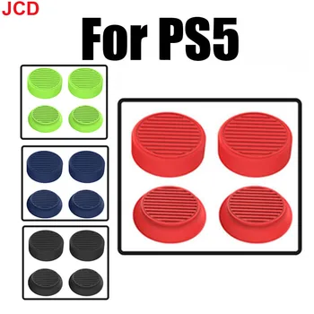 JCD 4 in1 Комплект Для игровой консоли PS4 PS5, Перекидной Колпачок, Защитный Чехол, Высококачественный Силиконовый Износостойкий, защищающий от пота Колпачок для Джойстика