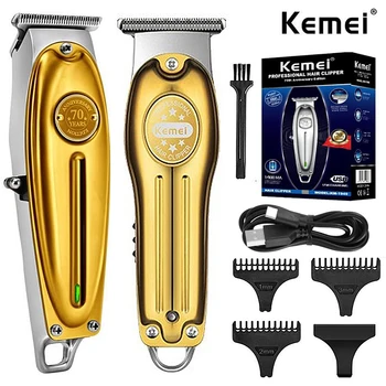 Kemei KM-1949 Цельнометаллическая Профессиональная электрическая машинка для стрижки волос, мужской Триммер для бороды, Машинка для стрижки волос