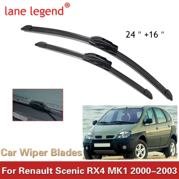 Lane Legend Для Renault Scenic RX4 MK1 2000-2003 Передние щетки стеклоочистителя, Аксессуары для Кисточек, J-образный крючок 2000 2001 2002 2003