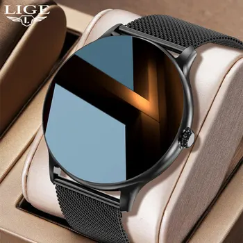 LIGE 2022 AI Assisstaant Smartwatch Bluetooth Звонки Часы Мужские Женские Фитнес-Браслет На Заказ Циферблат Смарт-Часы Мужские